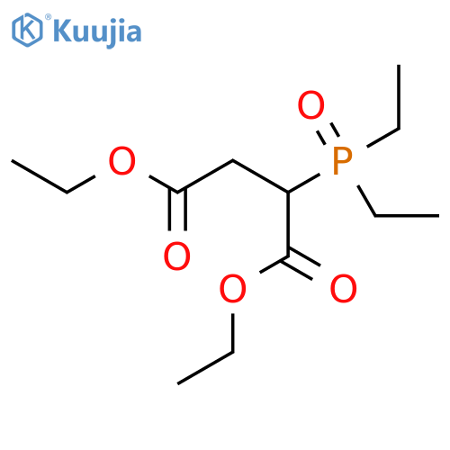 Butanedioic acid, (diethylphosphinyl)-, diethyl ester structure