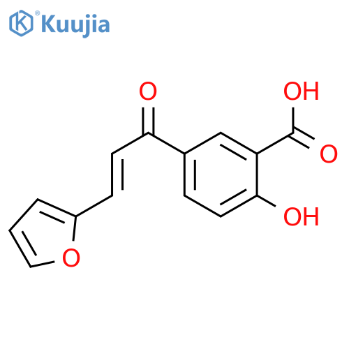 5-[(e)-3-(furan-2-yl)prop-2-enoyl]-2-hydroxybenzoic Acid structure