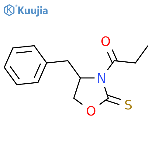 1-[(4R)-4-(Phenylmethyl)-2-thioxo-3-oxazolidinyl]-1-propanone structure