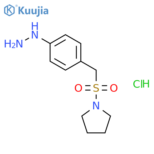 4-(1-Pyrrolidinylsulforylmenthyl)phenylhydrazine Hydrochloride structure