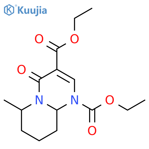 diethyl 6-methyl-4-oxo-7,8,9,9a-tetrahydro-4H-pyrido[1,2-a]pyrimidine-1,3(6H)-dicarboxylate structure