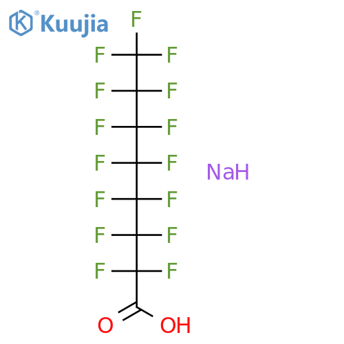Perfluorooctanoic acid sodium salt structure