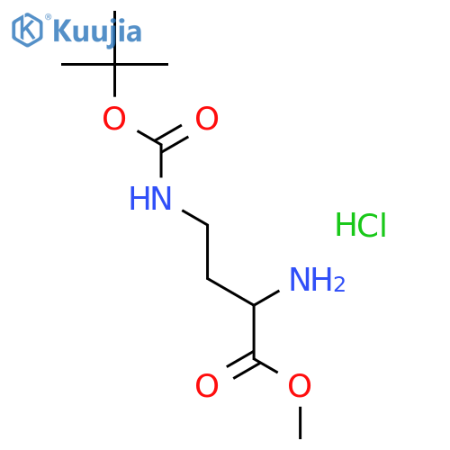 (2S)-2-Amino-4-(1,1-dimethylethoxy)carbonylaminobutanoic Acid Methyl Ester Hydrochloride structure