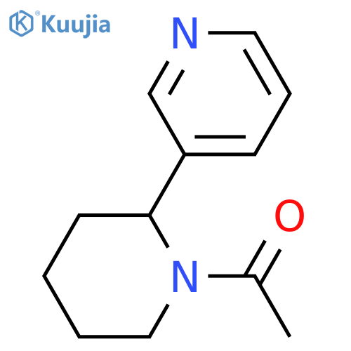 Piperidine, 1-acetyl-2-(3-pyridinyl)-, (S)- structure
