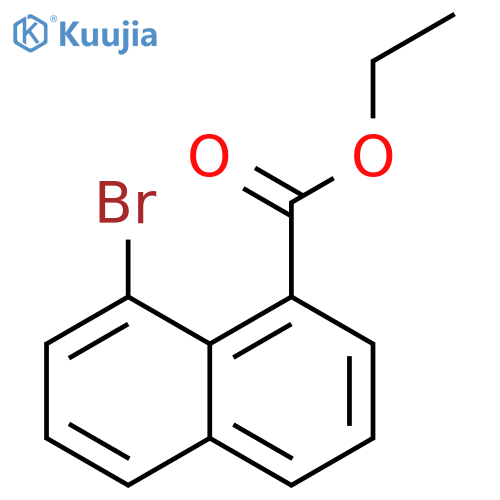 1-Naphthalenecarboxylic acid, 8-bromo-, ethyl ester structure