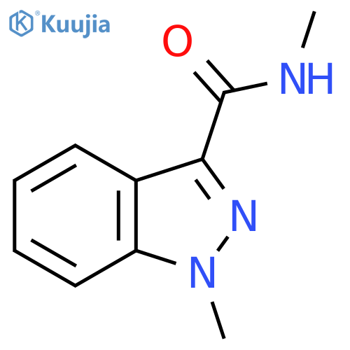N,1-Dimethyl-1H-indazole-3-carboxamide structure