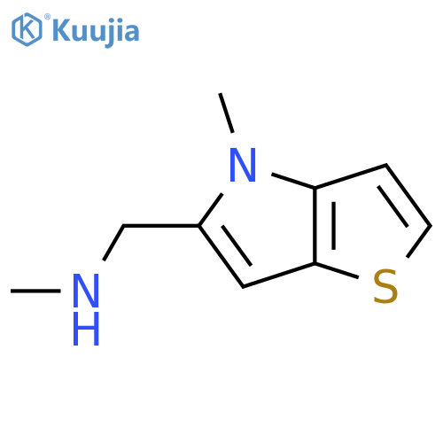 N-Methyl-1-(4-methylthieno[3,2-b]pyrrol-5-yl)methanamine structure