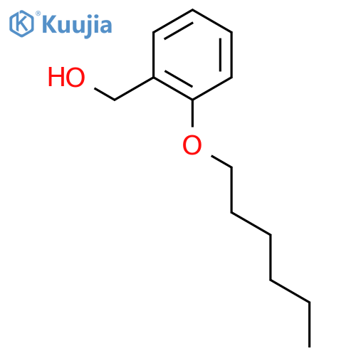 Benzenemethanol,2-(hexyloxy)- structure