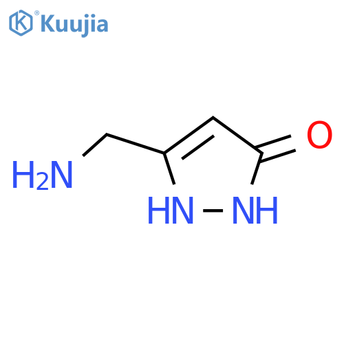 5-(aminomethyl)-1H-pyrazol-3-ol structure
