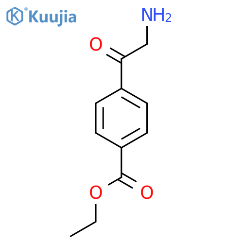 Ethyl 4-(2-aminoacetyl)benzoate structure