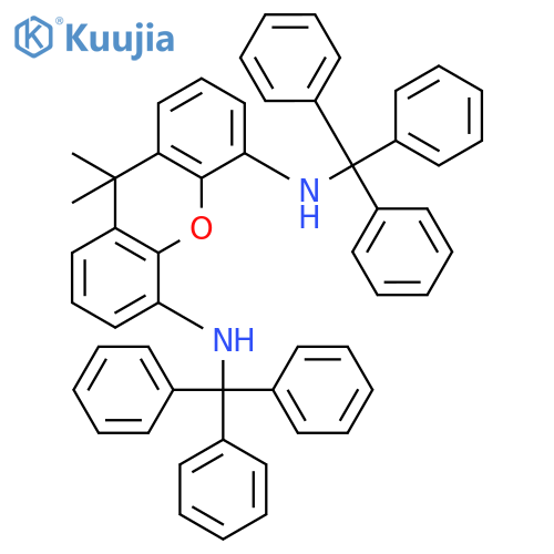 9H-Xanthene-4,5-diamine, 9,9-dimethyl-N,N'-bis(triphenylmethyl)- structure