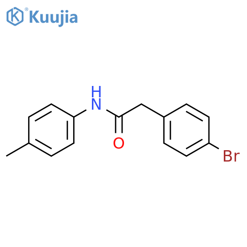 2-(4-bromophenyl)-N-(4-methylphenyl)acetamide structure
