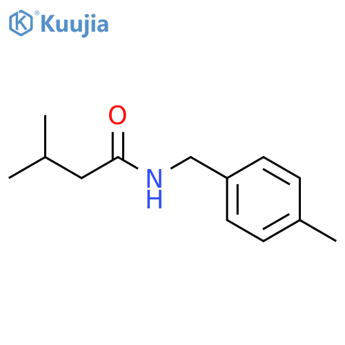 3-methyl-N-(4-methylbenzyl)butanamide structure