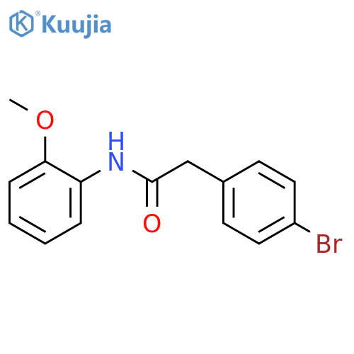 2-(4-bromophenyl)-N-(2-methoxyphenyl)acetamide structure