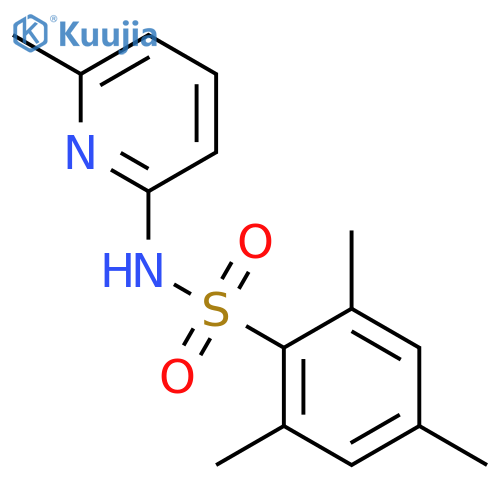 2,4,6-trimethyl-N-(6-methylpyridin-2-yl)benzene-1-sulfonamide structure