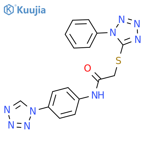Acetamide,2-[(1-phenyl-1H-tetrazol-5-yl)thio]-N-[4-(1H-tetrazol-1-yl)phenyl]- structure