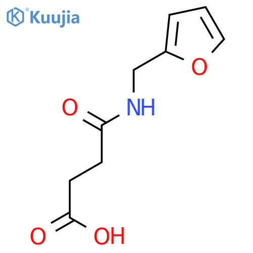 3-{(furan-2-yl)methylcarbamoyl}propanoic acid structure