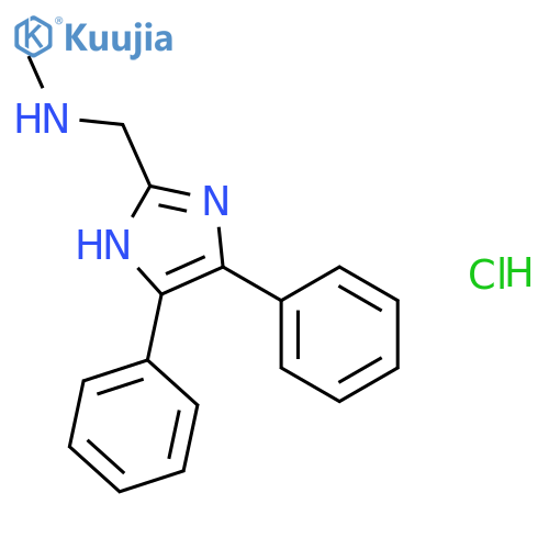 1H-Imidazole-2-methanamine, N-methyl-4,5-diphenyl-, hydrochloride structure