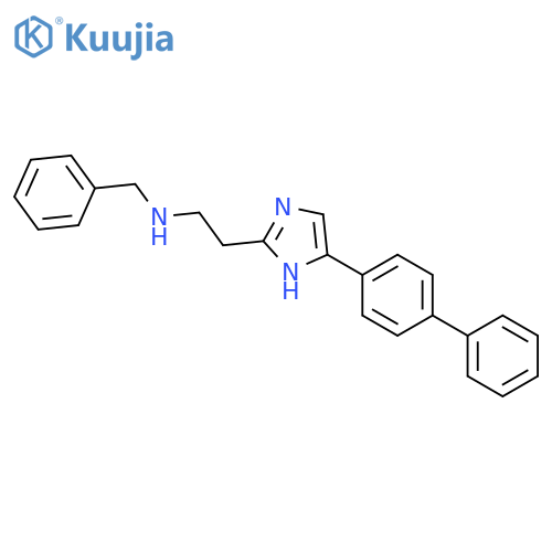 1H-Imidazole-2-ethanamine, 4-[1,1'-biphenyl]-4-yl-N-(phenylmethyl)- structure