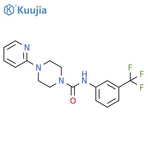1-Piperazinecarboxamide, 4-(2-pyridinyl)-N-[3-(trifluoromethyl)phenyl]- structure