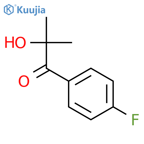 1-(P-FLUOROPHENYL)-2-HYDROXY-2-METHYL-1-PROPANONE structure