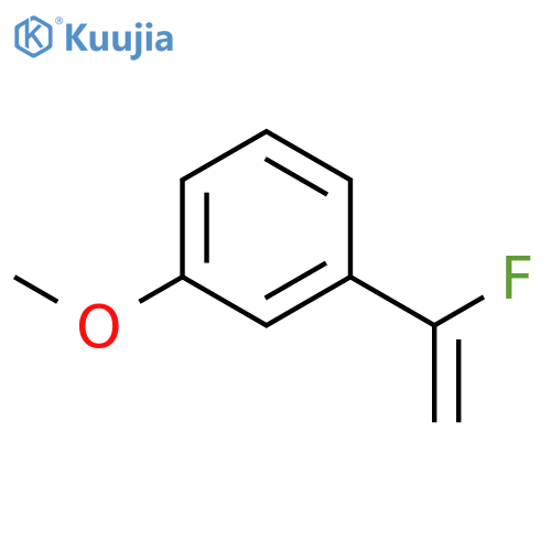 1-(1-fluoroethenyl)-3-methoxybenzene structure