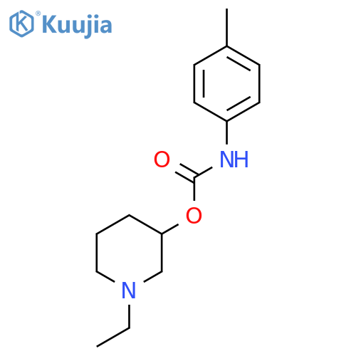 1-ethylpiperidin-3-yl (4-methylphenyl)carbamate structure