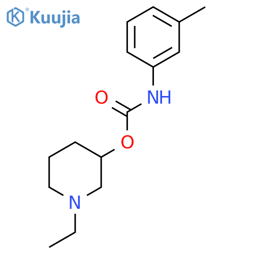 1-ethylpiperidin-3-yl (3-methylphenyl)carbamate structure