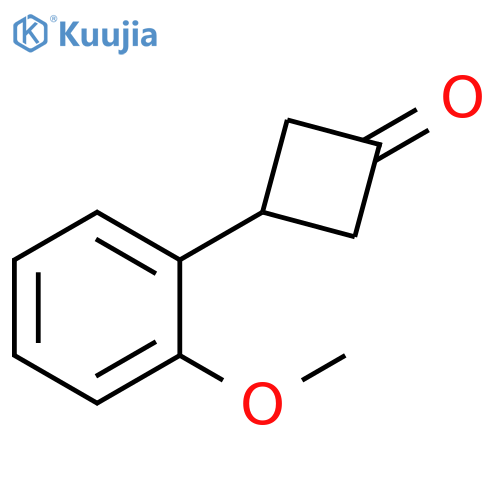 3-(2-methoxyphenyl)cyclobutan-1-one structure
