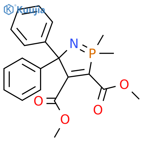 5H-1,2-Azaphosphole-3,4-dicarboxylic acid, 2,2-dihydro-2,2-dimethyl-5,5-diphenyl-, dimethyl ester (9CI) structure