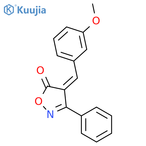 5(4H)-Isoxazolone, 4-[(3-methoxyphenyl)methylene]-3-phenyl- structure