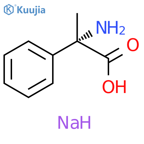 sodium (2S)-2-amino-2-phenylpropanoate structure