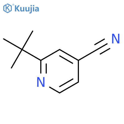 2-tert-butylpyridine-4-carbonitrile structure