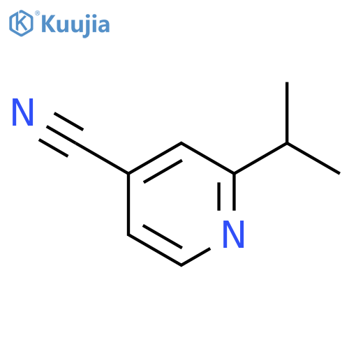 2-isopropylpyridine-4-carbonitrile structure