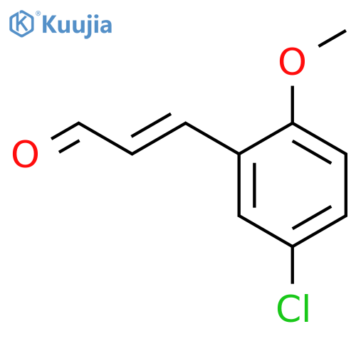 (e)-3-(5-chloro-2-methoxyphenyl)prop-2-enal structure