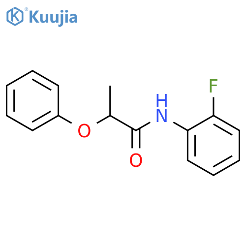 N-(2-fluorophenyl)-2-phenoxypropanamide structure