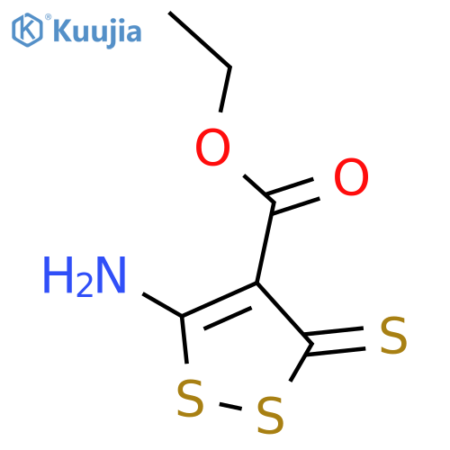 3H-1,2-Dithiole-4-carboxylicacid, 5-amino-3-thioxo-, ethyl ester structure