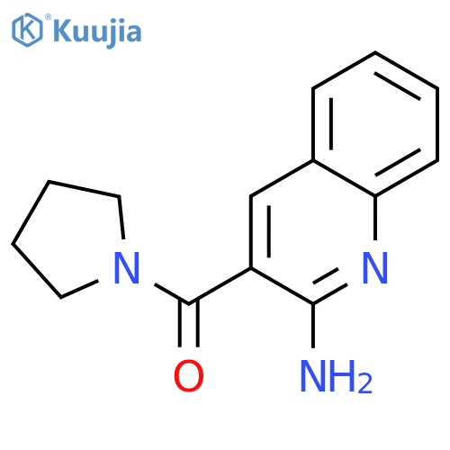 3-(Pyrrolidin-1-ylcarbonyl)quinolin-2-amine structure