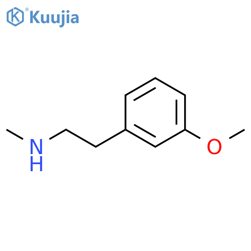 2-(3-methoxyphenyl)ethyl(methyl)amine structure
