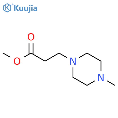 1-Piperazinepropanoicacid, 4-methyl-, methyl ester structure