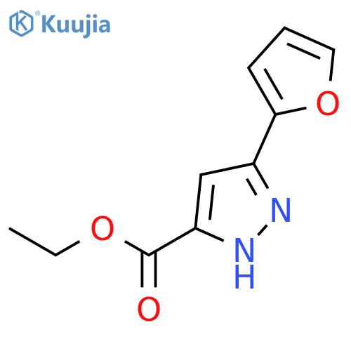 Ethyl 3-(2-furyl)pyrazole-5-carboxylate structure