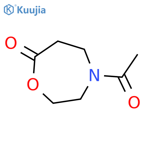 1,4-Oxazepin-7(2H)-one, 4-acetyltetrahydro- (9CI) structure