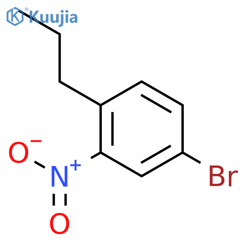 Benzene, 4-bromo-2-nitro-1-propyl- structure