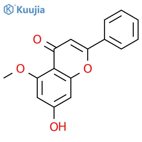 7-hydroxy-5-methoxy-2-phenyl-4H-chromen-4-one structure