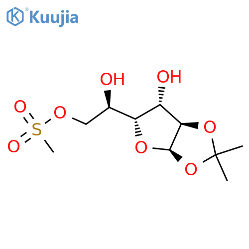 1,2-O-Isopropylidene-6-methyl-sulfonyl-a-D-glucofuranose structure