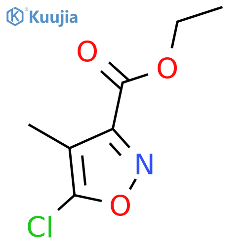 Ethyl 5-chloro-4-methylisoxazole-3-carboxylate structure