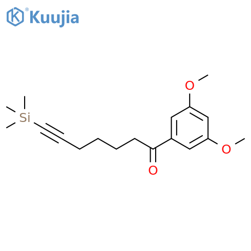 6-Heptyn-1-one, 1-(3,5-dimethoxyphenyl)-7-(trimethylsilyl)- structure