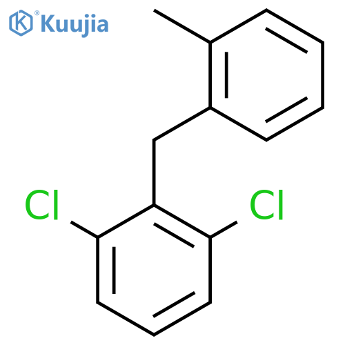 1,3-Dichloro-2-[(2-methylphenyl)methyl]benzene structure