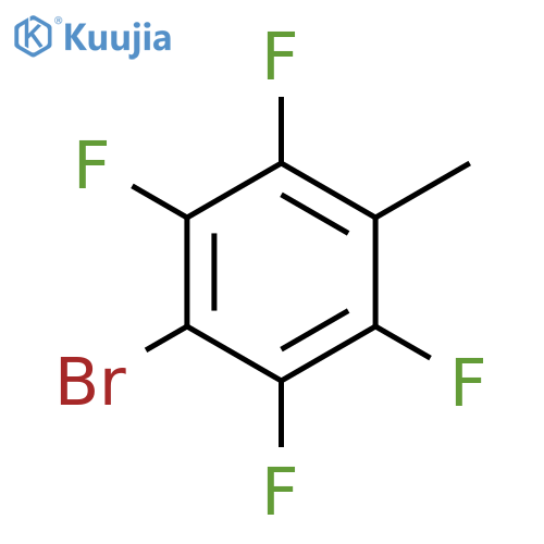 Benzene,1-bromo-2,3,5,6-tetrafluoro-4-methyl- structure