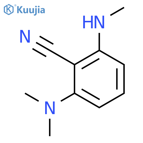 Benzonitrile, 2-(dimethylamino)-6-(methylamino)- structure